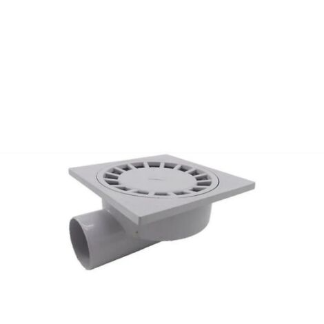 Par 200mm X 200mm Sortie 75mm Siphon de Sol Salle de Bains Salle Humide Douche Plastique Pvc1pcs-blanc