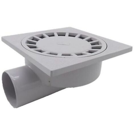 Par 200mm X 200mm Sortie 75mm Siphon de Sol Salle de Bains Salle Humide Douche Plastique Pvc1pcs-blanc