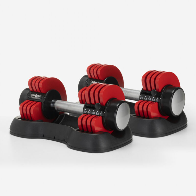 

Par 2 mancuernas regulables peso variable gimnasio fitness 24 kg Erope