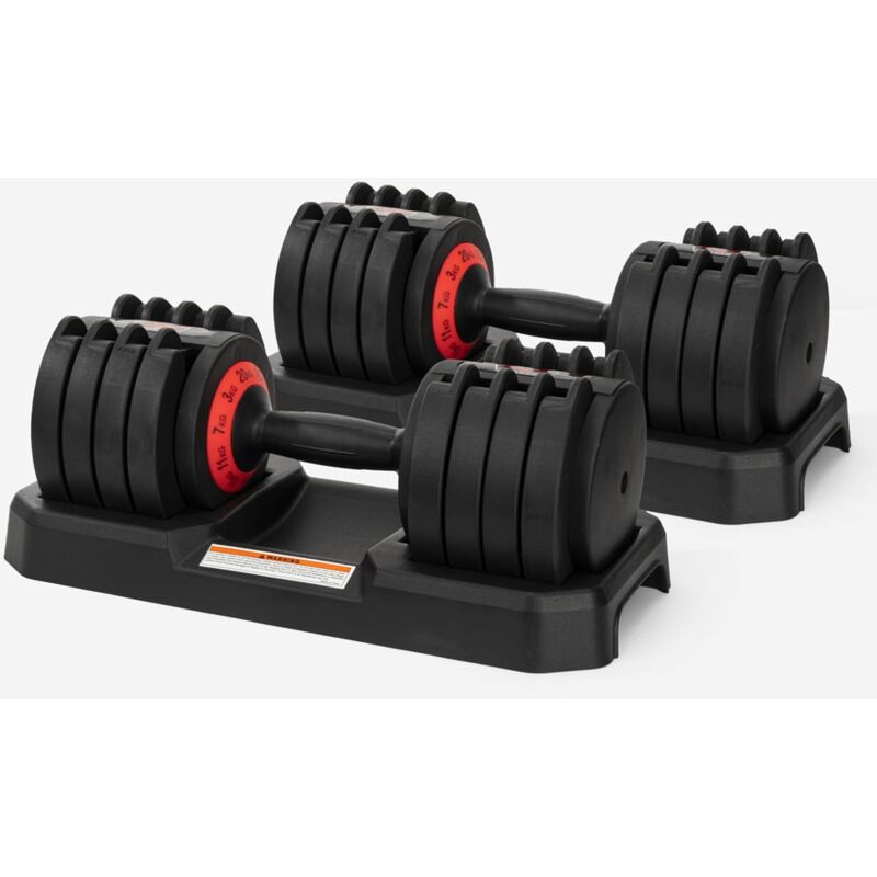 

Par 2 mancuernas gimnasio carga variable peso regulable fitness 40 kg Oonda