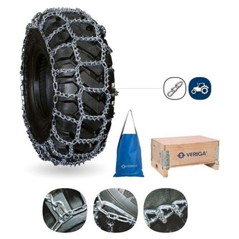 Par de cadenas de nieve para tractores y máquinas de trabajo VERIGA 95569