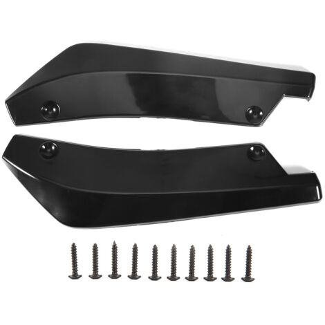 Par de difusores de alerón para tapón de parachoques trasero – ABS negro – 2 piezas – Resistente a los arañazos – Accesorio universal