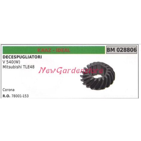 Par de engranajes cónicos KAAZ rueda dentada V 540(W) 028806