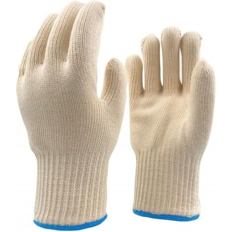 Par de guantes de horno resistentes al calor, de gran tamaño, de algodón grueso y resistente al calor, para freidora de aire, barbacoa, jardinería, para hombre y cocina.