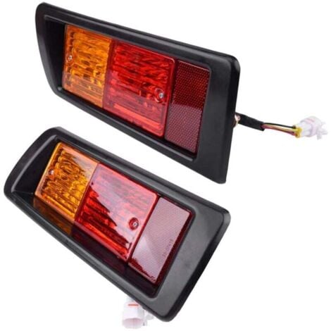 AIPERQ par de luces antiniebla para parachoques trasero 81550-60440 81550-60520 compatibles con Land Cruiser Prado FJ90/95 1996-2002