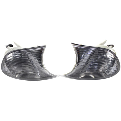 Par de luces de giro blancas con lente transparente 63126904307 63126904308, izquierda y derecha, repuesto para BMW Serie 3 E46 1998-2001