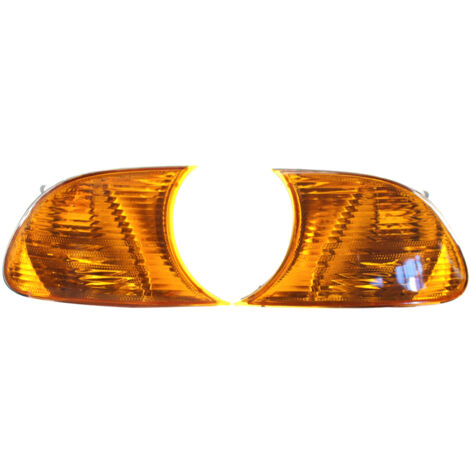 Par de luces de giro con lentes naranjas y amarillas 63126904299 631269042300, izquierda y derecha, repuesto para BMW Serie 3 E46 1998-2001
