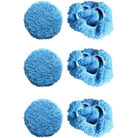 Par de paños de limpieza de vidrio/almohadillas de sellado azules para el robot de limpieza de ventanas Hobot-168/188
