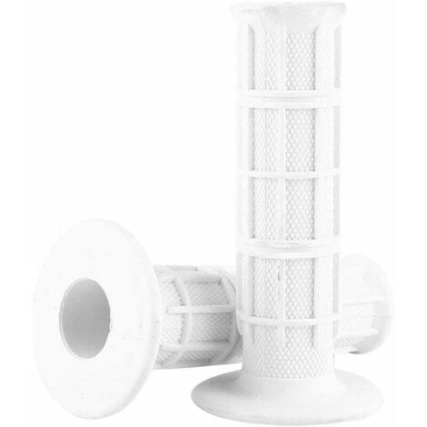 par de puños universales de goma para manillar de motocicleta de 22 mm y 7/8", nuevos (blancos) - Fei Yu