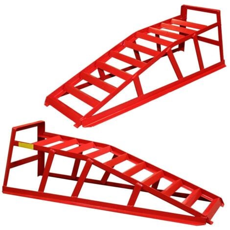 Par de rampas para coche elevadoras capacidad 2 toneladas portatiles