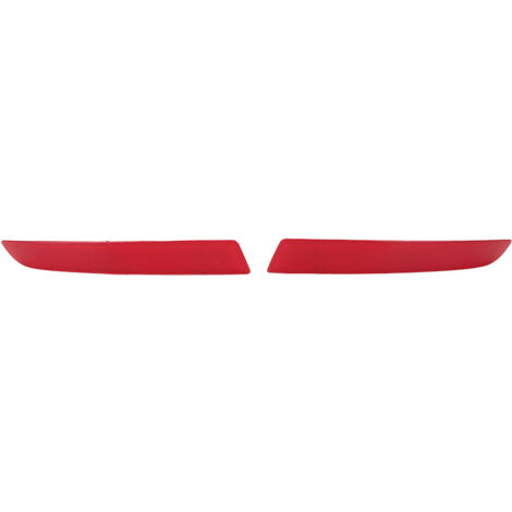 Par de reflectores para parachoques trasero 63147318556/63147318555 Rojo ABS BMW Serie 5 F10 LCI