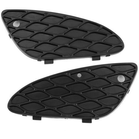 Par de rejillas protectoras de parachoques delantero de malla PA66-GF30 grises para Mercedes-Benz Clase E W211 E320 E350 E500 2003-2006