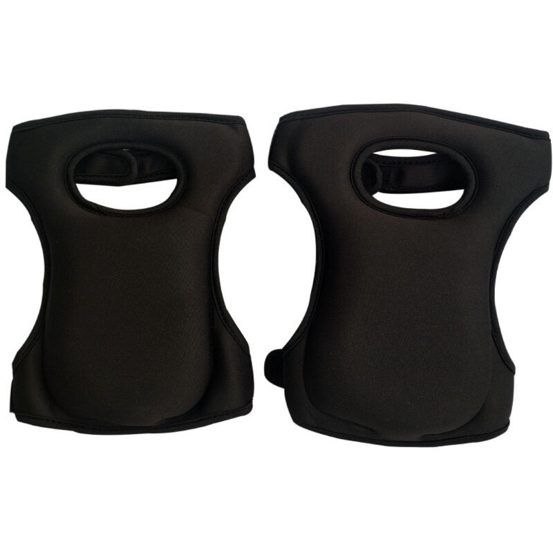 par de rodilleras para jardinería, con protección de esponja elástica, rodilleras para jardinería al aire libre (negras).