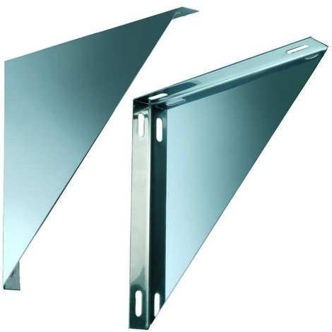 Par de soportes - acero inoxidable para base y placa intermedia Par de soportes x supp.108147 h.260