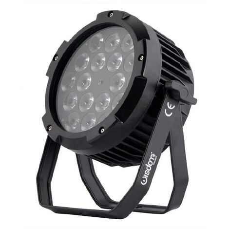 Par Led 18x18W RGBWAUV 6 in 1 ip65 Wisdom