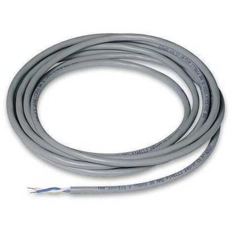 Par trenzado revestido de Bticino formado por 2 conductores flexibles gris 100mt L4669