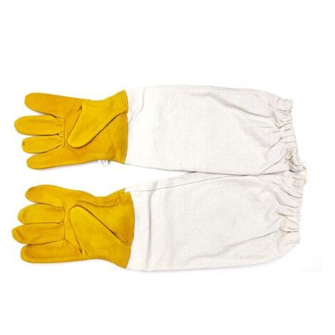 Par XXL de guantes de apicultura elásticos con mangas largas, protección, perfectos para principiantes en la apicultura.