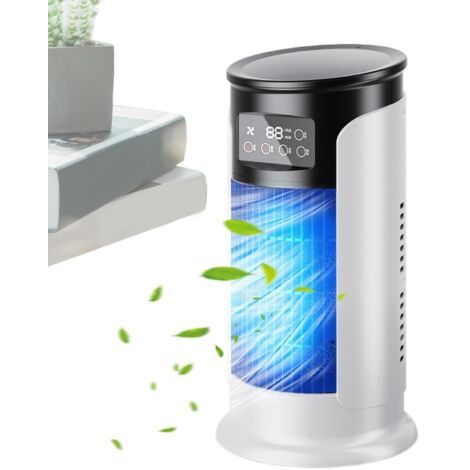 Para aire acondicionado portátil  Ventilador personal portátil enfriador de aire - Enfriador de aire silencioso con temporizador y tanque de 300 ml, compacto para dormitorio, automóvil y uso en exteri