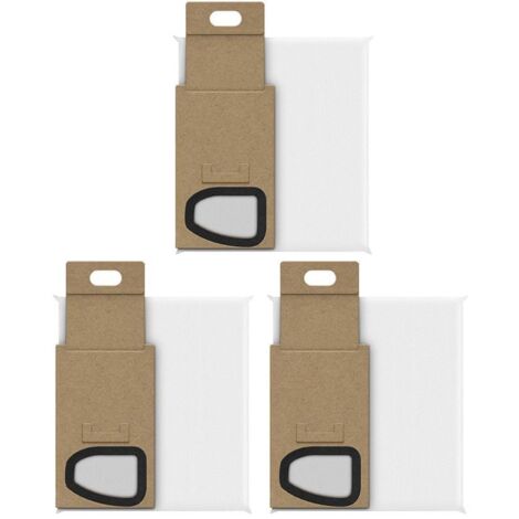 Para aspiradoras de mano inalámbricas Roborock H5/H6/H7, 3 bolsas para el polvo, accesorios y consumibles (blanco)