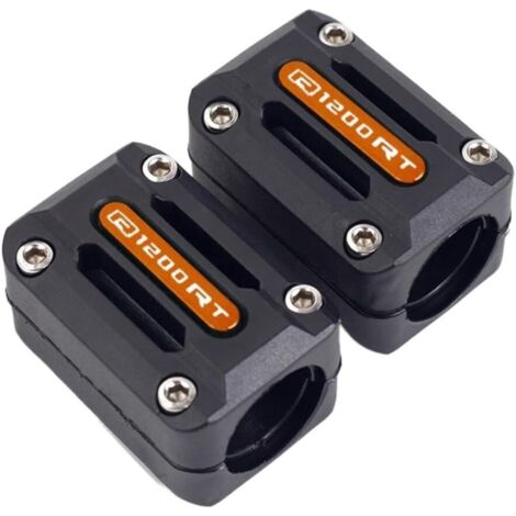 Para BMW R1200RT 1200RT LC 2014 2015 2016 22/25/28 mm Barra protectora de motor de motocicleta Parachoques protector decorativo Bloque anticaída Deslizadores de chasis (Color: Naranja)