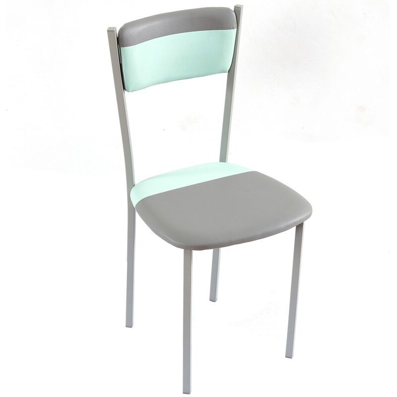 

Sillas para Cocina o Comedor Poliuretano Combinado en Dos Colores Menta y Gris Modernas 89x43x45 - PACK 2 SILLAS
