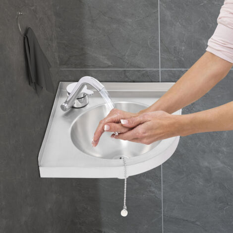 ¡Para RV caravana camper fregadero de cocina con grifo lavabo de acero inoxidable