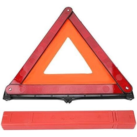 Para triángulo de advertencia, triángulo reflectante, triángulos de advertencia de emergencia, triángulo reflectante plegable para automóvil, señal de advertencia, señal de advertencia, señal de adver