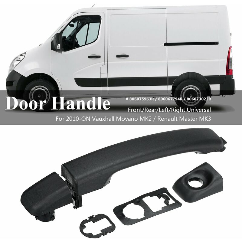 

Para Vauxhall para Renault Master MK3 2010-ON manija de puerta corredera accesorios para automóviles