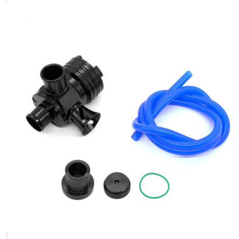 Para Volkswagen GTI Jetta para Audi 1.8T 2.7T Válvula de descarga S Válvula de drenaje BOV de turbo desviador sin logotipo BOV1022, negra