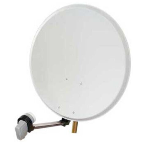 Parabole acier 60cm blanche avec lnb de la marque ek Cae KIT60AC3