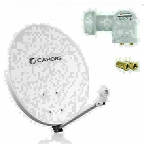 Parabole Cahors FIBRE 70 CM + LNB TWIN 0,1dB