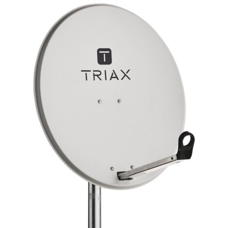 Parabole satellite - TRIAX - 65cm - Acier galvanisé - Système Click-On - Gris clair