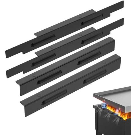 Parabrezza per piastra Blackstone da 36 pollici, protezione laterale 2 in 1 per uso capovolto, trattiene il calore, magnetico
