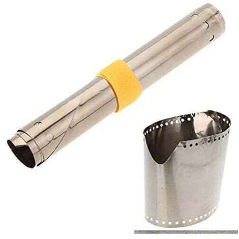 Parabrisas KZQ para hornillo de camping fabricado en titanio puro, 15 cm
