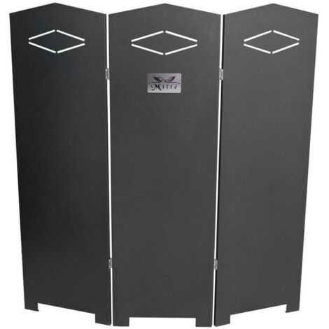 Paracalore estufa negra Ottawa cm 90x115h Made in Italy