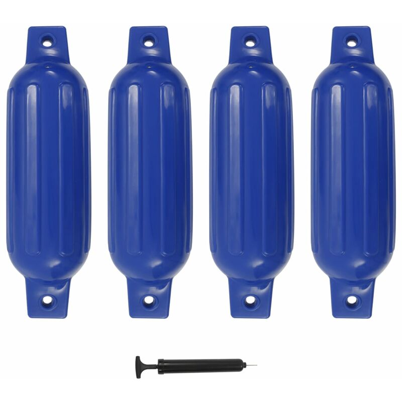 

Happyshopping - Parachoques de barco 4 piezas PVC azul 41x11,5 cm
