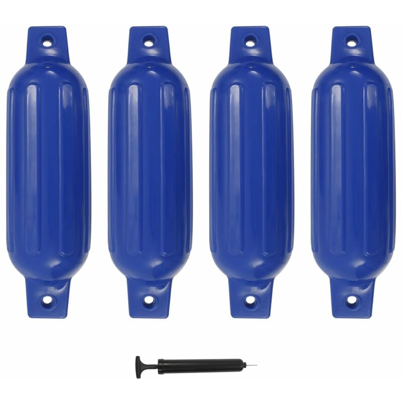 

Parachoques de barco 4 piezas PVC azul 41x11,5 cm