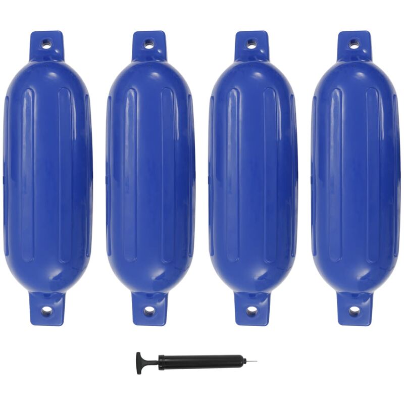 

Parachoques de barco 4 piezas PVC azul 58,5x16,5 cm