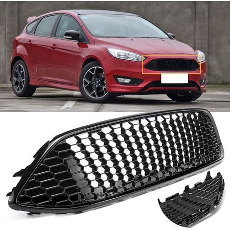 KINGSO PARACHOQUES DELANTERO PARA FOCUS MK3 ST LINE SPORT HONEYCOMB MESH PANEL DE REJILLA CENTRAL DE Hasaki