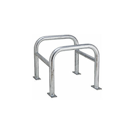 Parachoques para postes galvanizado H x A x P 600 x 720 x 720
