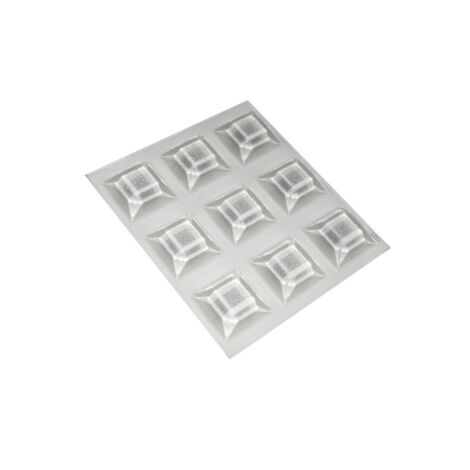 Paracolpi adesivi quadrati trasparenti 20,5x20,5 pezzi 9 - masidef