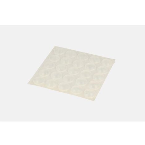 Paracolpi adesivi trasparenti Masidef Ø7mm 50pz