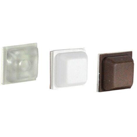 Paracolpi autoadesivi in blister da 8 pezzi  mm 15 x 15 x 6 -Marrone