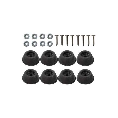 PARACOLPI CONICI ALTI NERI- - ø mm.25x10h. - 50 blister