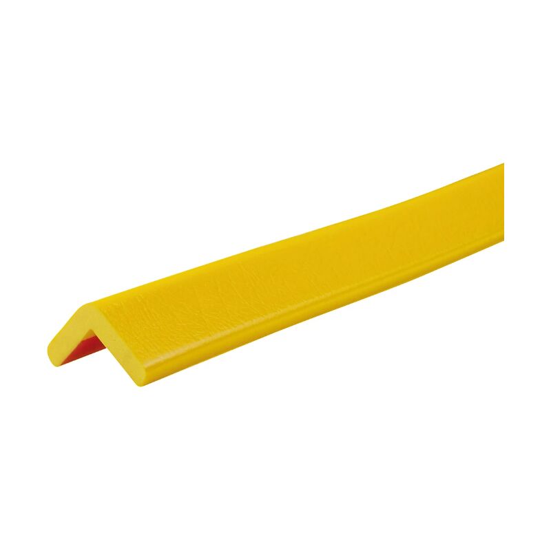 Image of Paracolpi flessibile angolare in eva espansa con biadesivo 760 mm x 50 mm giallo
