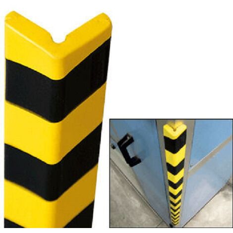 PARACOLPI FLESSIBILE ANGOLARE IN EVA ESPANSA CON BIADESIVO 760 MM x 50 MM GIALLO/NERO