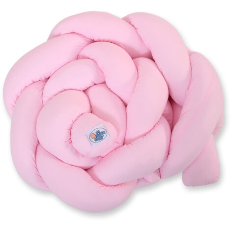 Paracolpi per culla intrecciato - Rosa