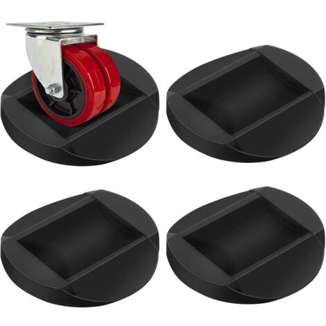 Paracolpi per mobili, set di 4 paracolpi in gomma per rotelle, 7,6 cm, adatti a tutti i tipi di pavimento e per rotelle di divani, letti e sedie, per prevenire graffi.