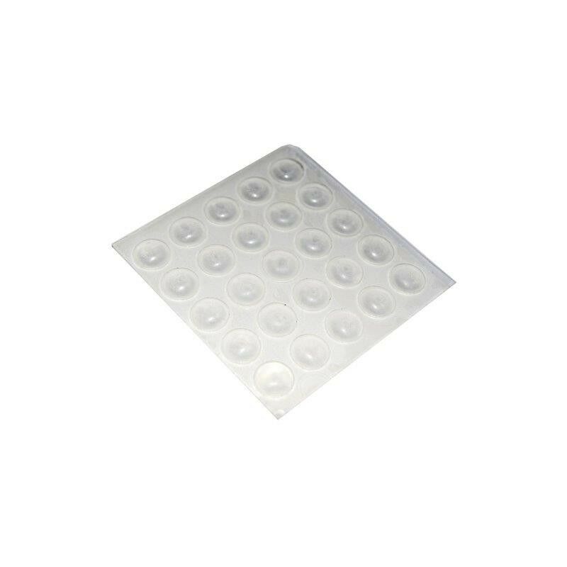 Image of Paracolpi adesivi tondi trasparenti ø 10 mm. - spessore 3,0 mm. - 25 pz.