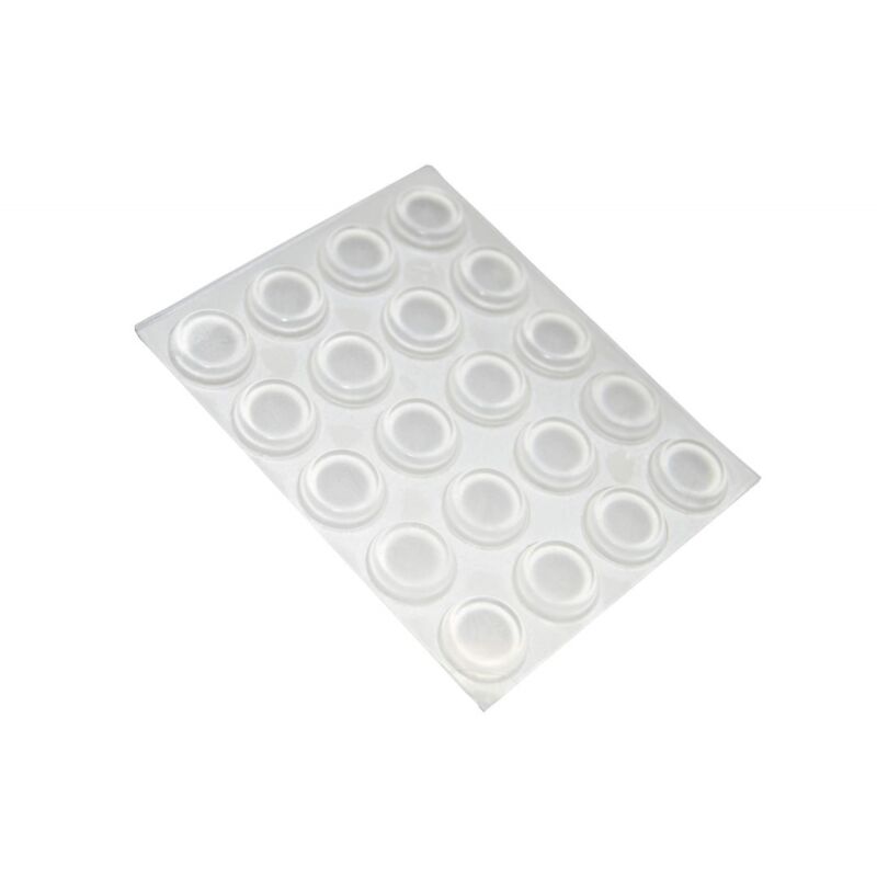 Image of Altro - paracolpi adesivi tondi trasparenti ø 13 mm. - spessore 4,0 mm. - 20 pz.